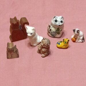 Miniature Cat Figurines